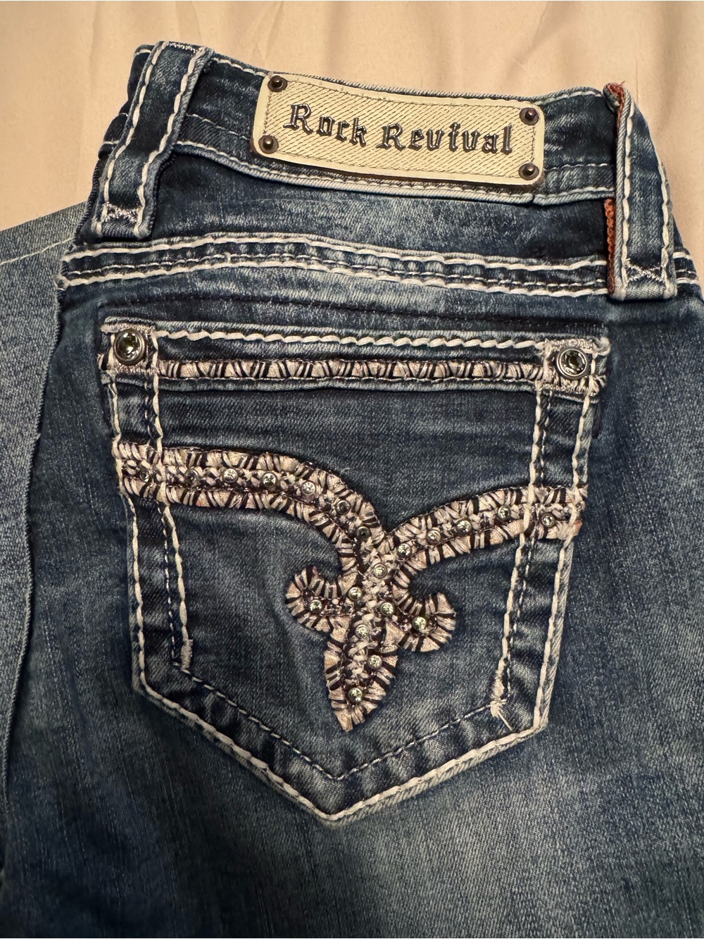 Women’s Rock Revival Nancy Mid-Rise Denim Jeans - Size 28